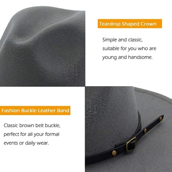 GREY BLOGGER STYLE STYLISH FEDORA LADIES HAT *NEW*